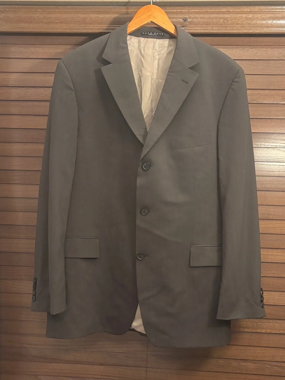 Hugo Boss Rossellini Movie Blazer 46R Cerruti 1881 Virgin Wool USA Gray